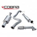 FD67c Cobra Sport Ford Fiesta MK7 ST180 2013> Turbo Back Package - 3" Bore (with De-Cat & Resonator) Single Tailpipe